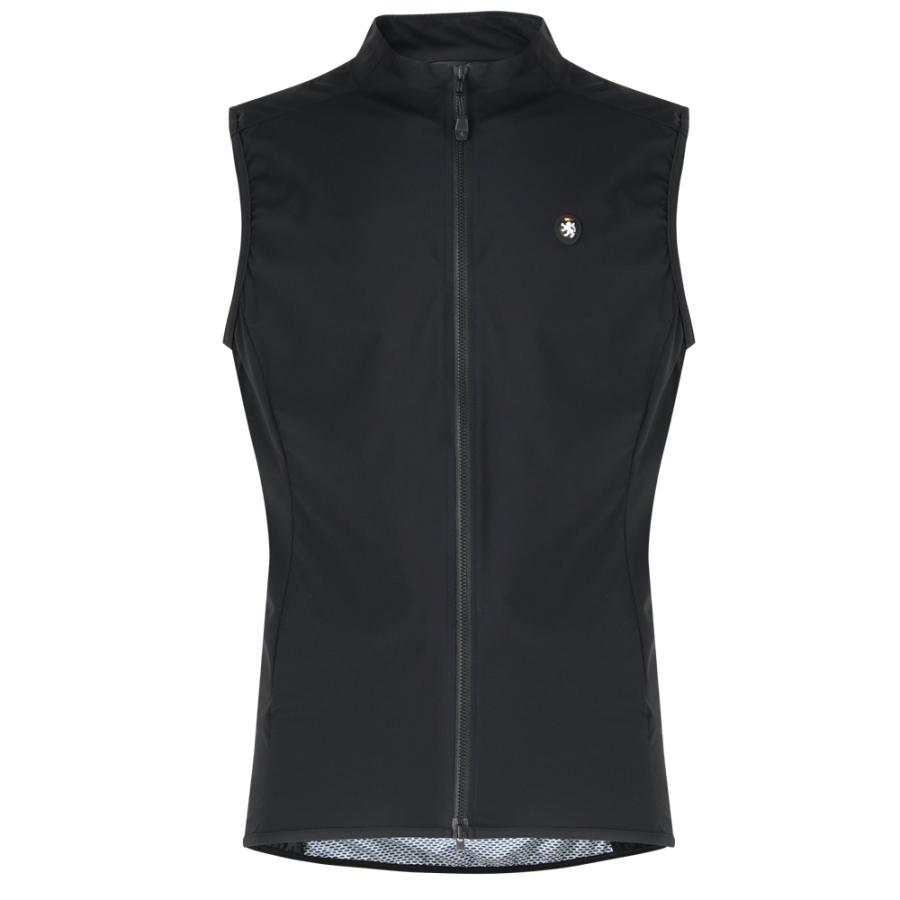 リオン・ド・カペルミュール ストレッチウインドベスト フラグメント (ブラック) Lion de KAPELMUUR stretch wind vest / Lサイズ