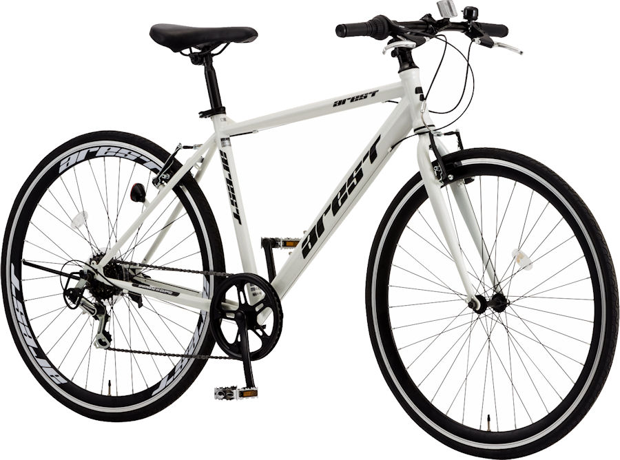 クロスバイク シオノ アレスト 700C 外装6段 (スノーホワイト) SHIONO AREST 7006 塩野自転車