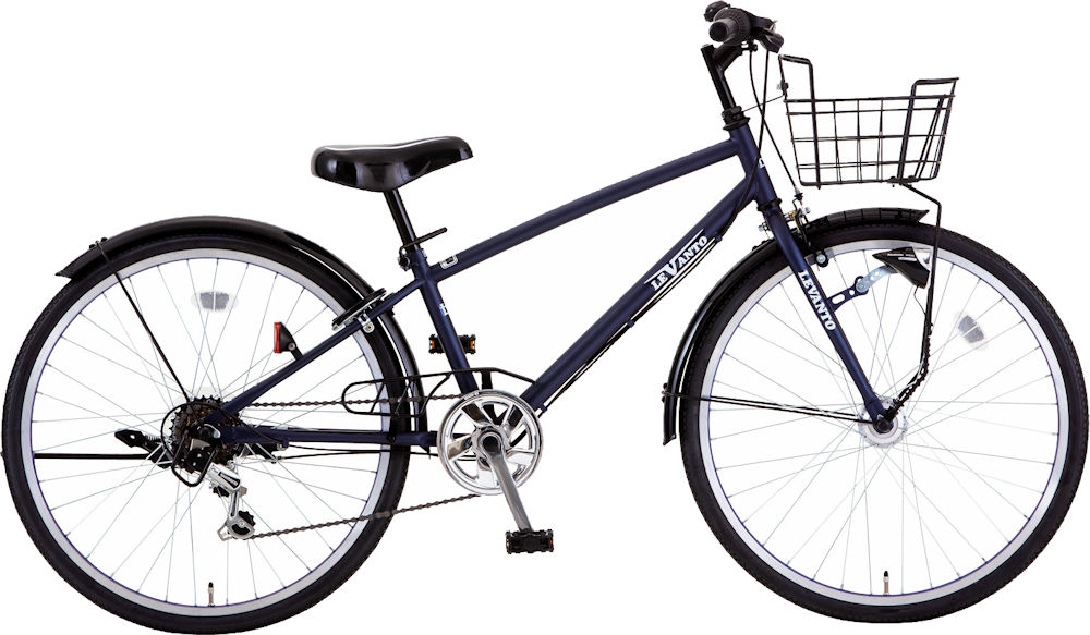 子供用自転車 シオノ レヴァント 22 外装6段 オートライト（フラットネイビー） SHIONO LEVANTO 226 塩野自転車 シティサイクル