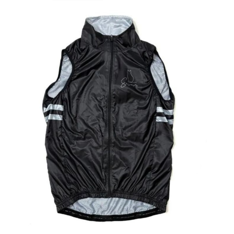 7-ITA（セブン・アイティーエー）メンズ サイクル ウェア 7ITA Cafe Cat Gilet Charcoal （ Lサイズ）セブンイタリア