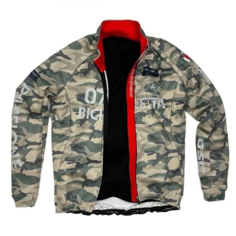7-ITA（セブン・アイティーエー）メンズ サイクル ウェア 7ITA Bomber Jacket SAND ウインタージャケット (Lサイズ）セブンイタリア