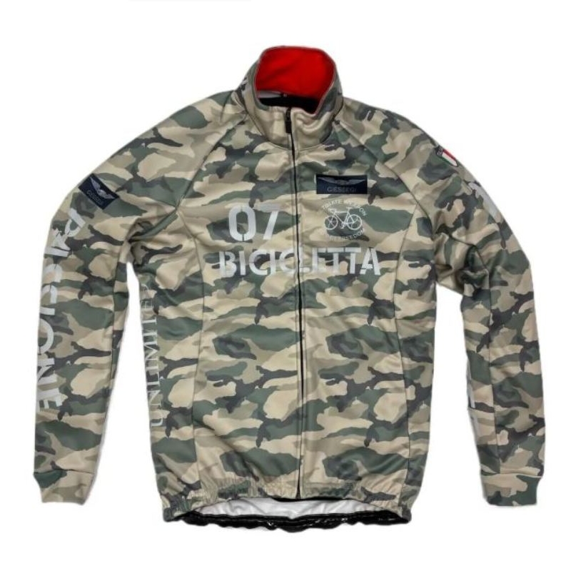 7-ITA（セブン・アイティーエー）メンズ サイクル ウェア 7ITA Bomber Jacket SAND ウインタージャケット (Mサイズ）セブンイタリア