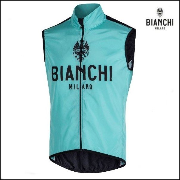 Bianchi MILANO ビアンキミラノ　FWベスト PASSIRIA / チェレステ / サイクルウエア/4300｜Lサイズ