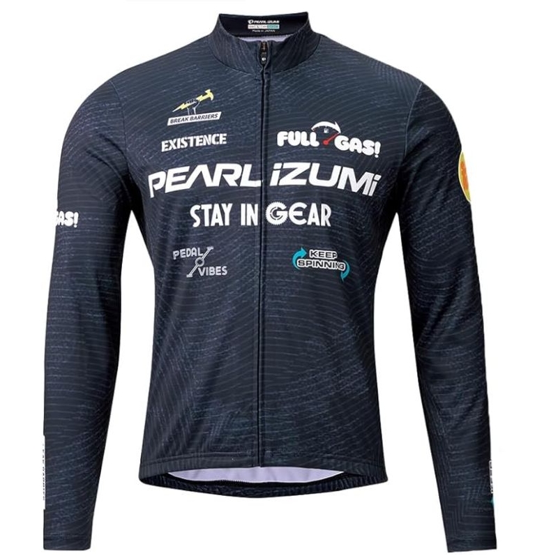 PEARL IZUMI プリント ジャージ（3455-BL/10 パールブラック）Lサイズ パールイズミ メンズ　サイクルジャージ （ベーシックフィット）