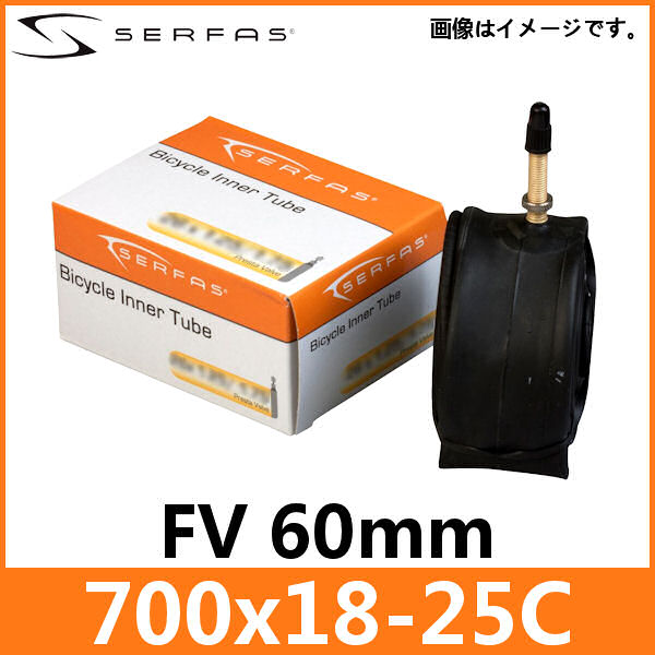 サーファス ロード チューブ 仏式 700x18-25C FV60mm (762853) SERFAS インナー チューブ