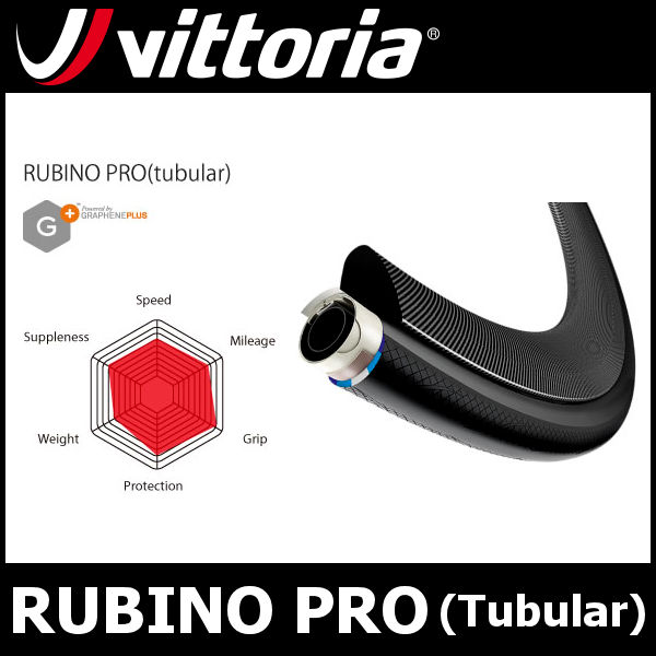 ビットリア ルビノ プロ チューブラー 700x23C・25C チューブラータイヤ Vittoria RUBINO PRO Tubular ロード用タイヤ