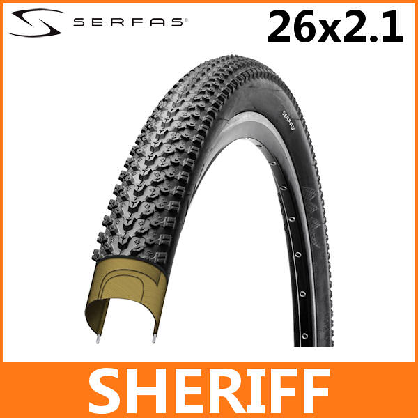 サーファス シェリフ 26x2.1 (726726) ブラック SERFAS SHERIFF MTB用タイヤ