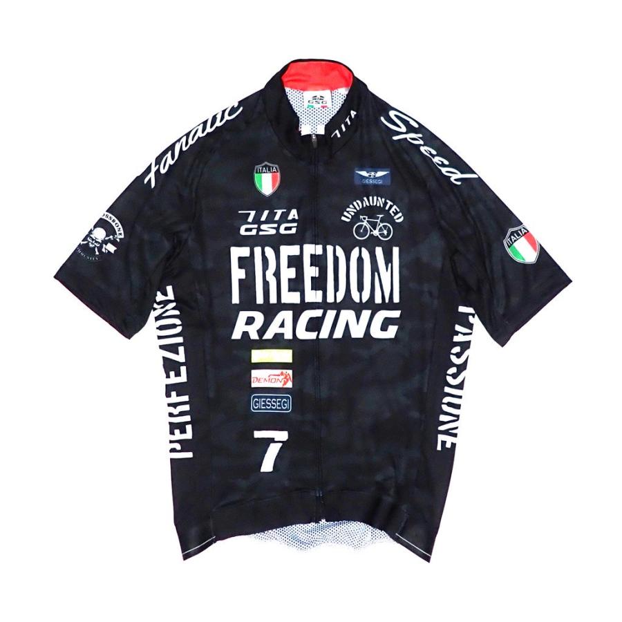 7-ITA（セブン・アイティーエー）メンズ サイクル ウェア 7ITA Racing Army Jersey Black Camo (Mサイズ）セブンイタリア