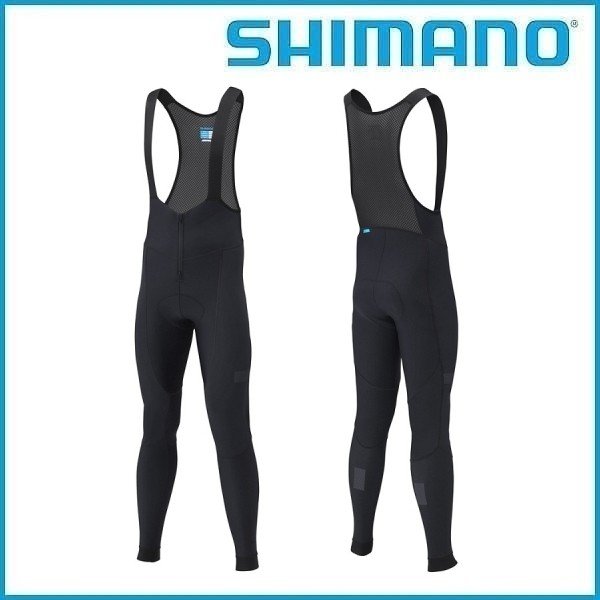 SHIMANO Evolve Wind Bib Tights (ブラック) シマノ ウインド ビブ タイツ シマノ メンズ サイクル ウェア Mens /　Mサイズ