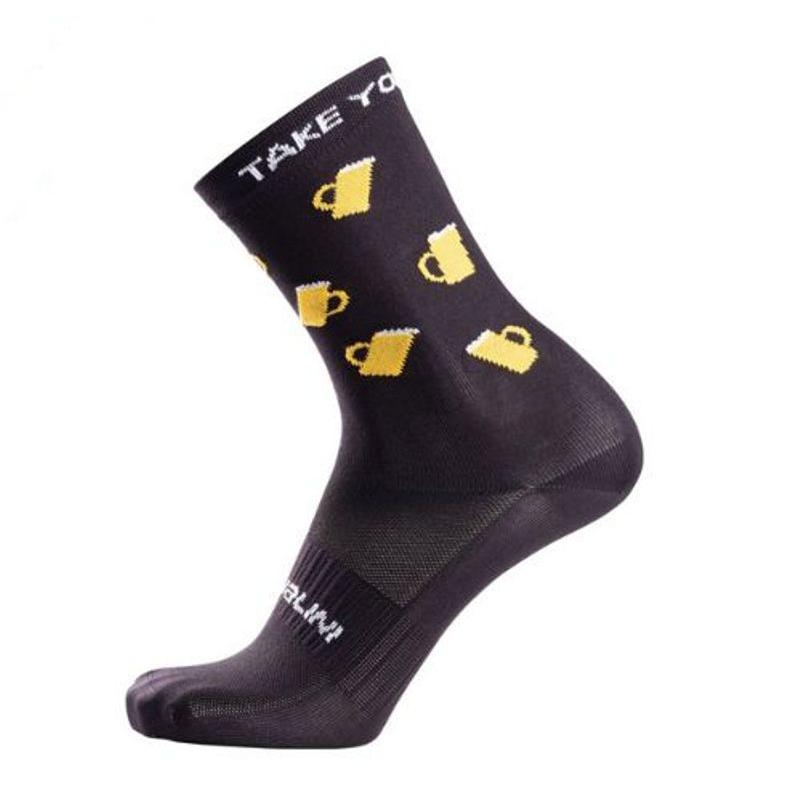 Nalini（ナリーニ）NEW FUNNY SOCKS （ビール）/ L/XLサイズ　サイクリングソックス　自転車ソックス