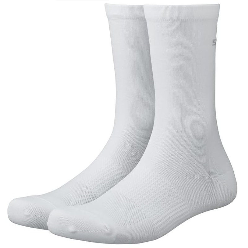 シマノ(SHIMANO) サイクリングソックス PERFOMANCE （3ペア） ホワイト M-L