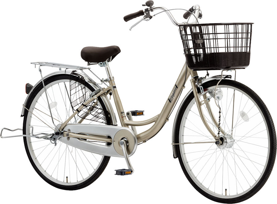 シティサイクル シオノ エレガント 24 内装3段 オートライト (アッシュゴールド) SHIONO ELEGANT 243 塩野自転車