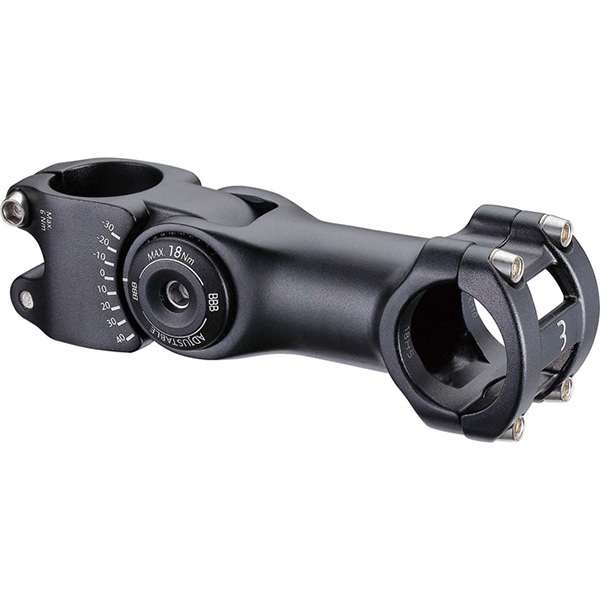 BBB (ビービービー)  BHS-28　ハイシックス アジャスタブル ステム (90-130mm) ブラック