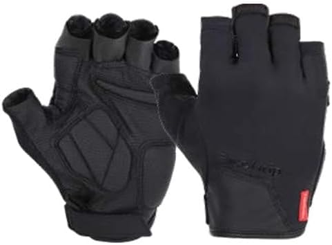 UVEX (ウベックス）　Ergo Grip（エルゴグリップ） ThickPad ショートフィンガーシックパット / ブラック/ブラック　Mサイズ