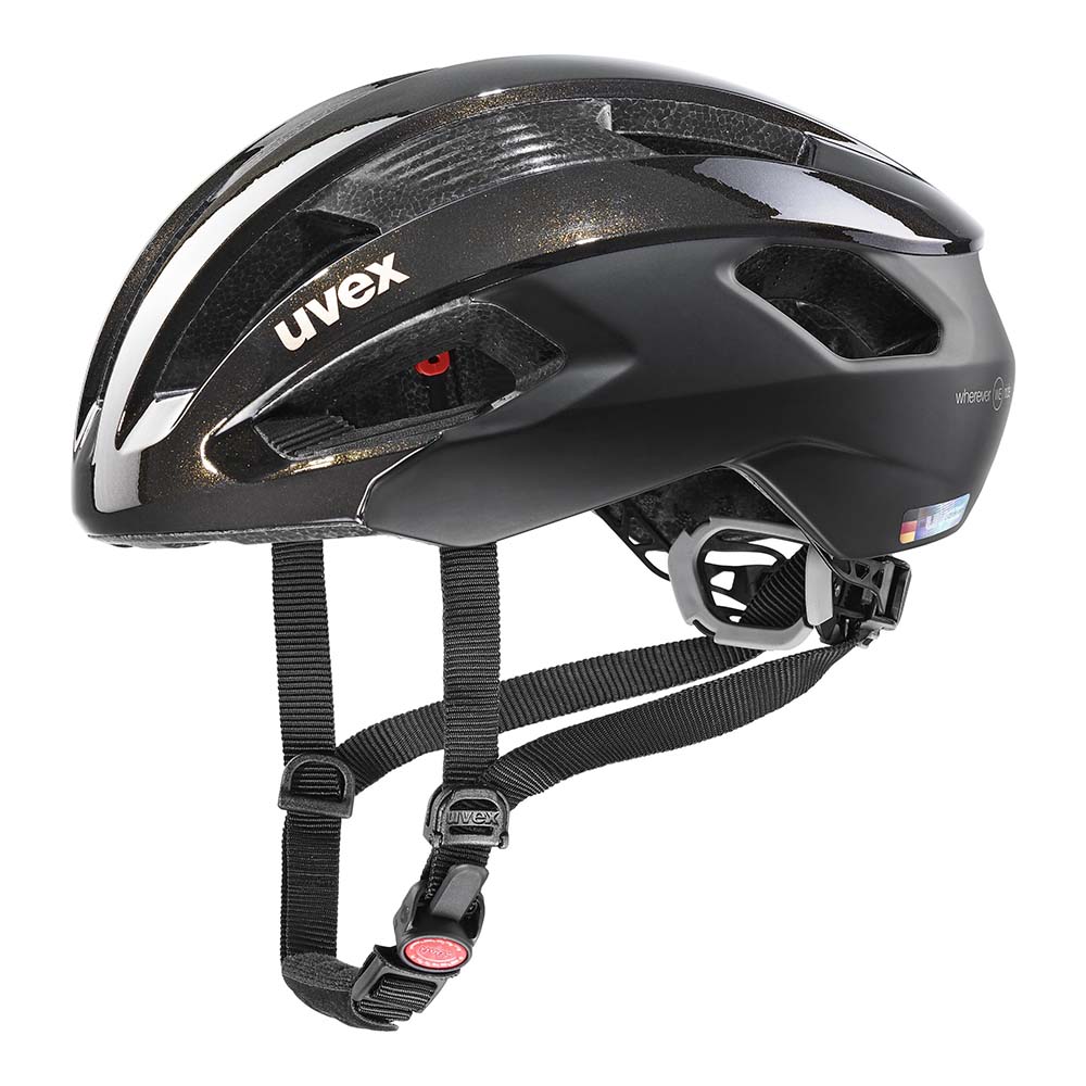UVEX (ウベックス) uvex rise cc WE ウィメンズ サイクルヘルメット / ブラックゴールドフレークス
