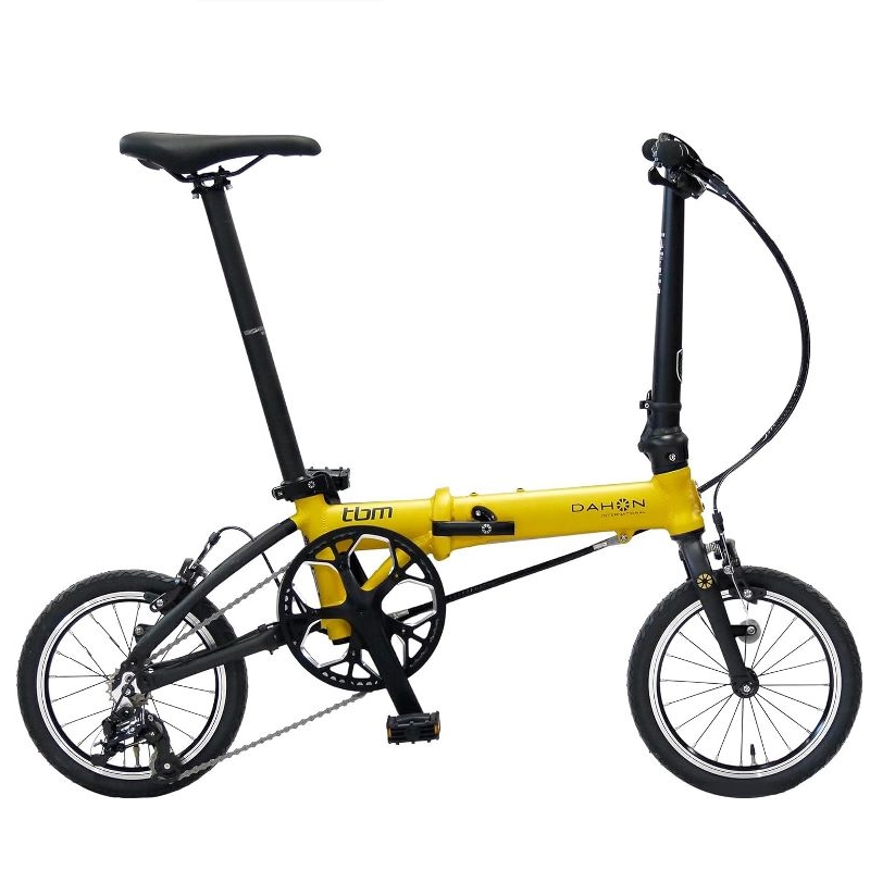 DAHON INTERNATIONAL ダホンインターナショナル tbm / ティービーエム フォールディングバイク 14インチ アルミフレーム 外装3段 / Chrome Yellow