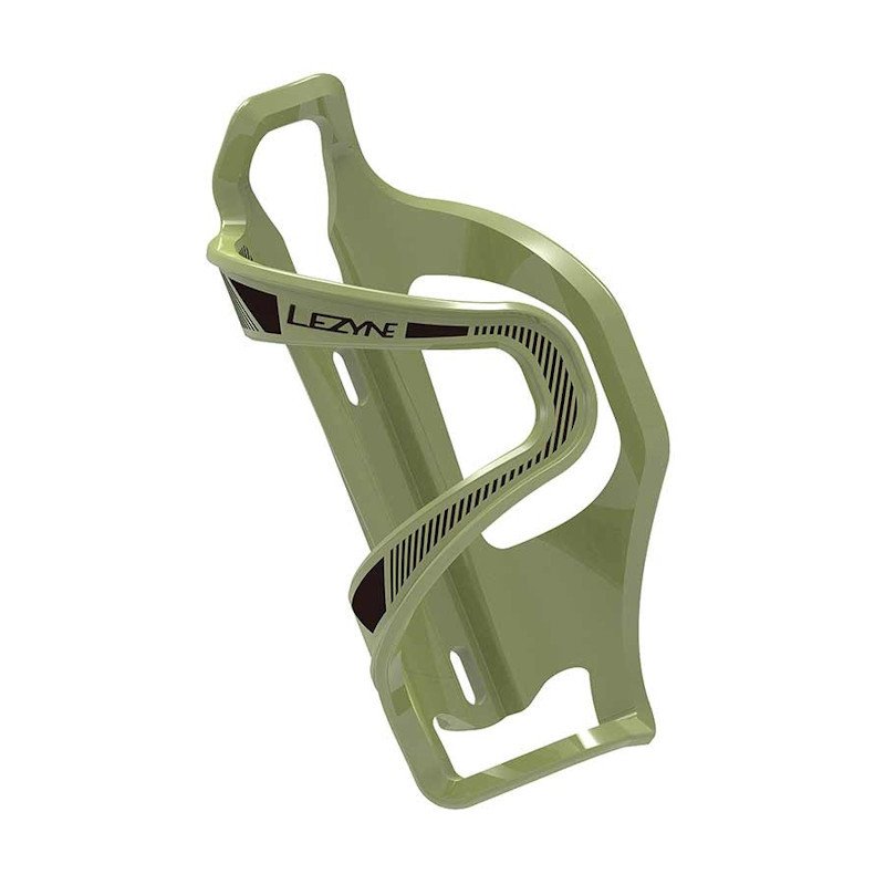 LEZYNE (レザイン) FLOW CAGE SL-R ENHANCED（ARMY GREEN）右側抜きボトルゲージ